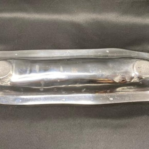 Decorative Distressed Aluminum Cracker/Olive Tray - Picture 6 of 6